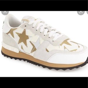 Valentino rock stud star tennis shoes 38